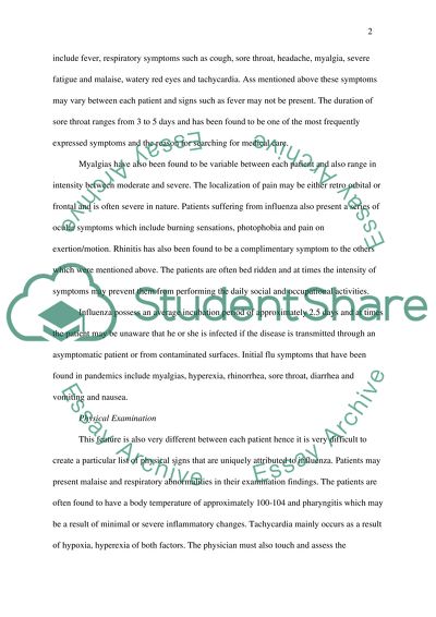 Analyzing the Pathogenesis of Influenza