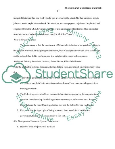 The Exact Cause of Salmonella