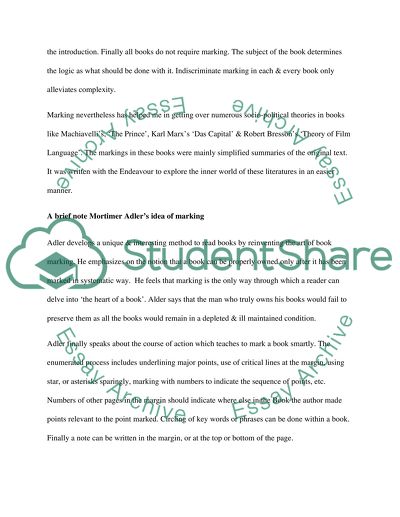 All About the Art of Book Marking