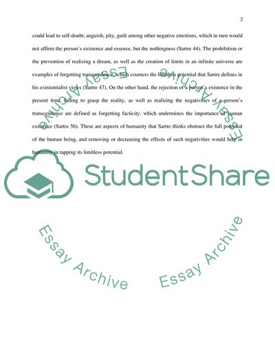 Existentialism of Jean-Paul Sartre