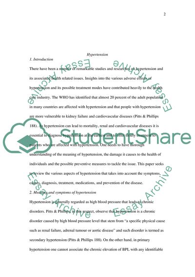 Hypertension: Symptoms, Causes, and Treatment