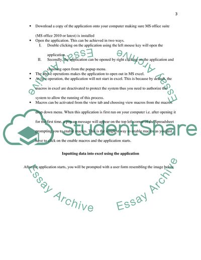 End User System for Clean Services MS Excel and VBA