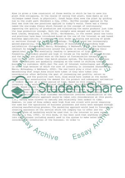 The Goal Effects of New Tools on the Operation Management Practices