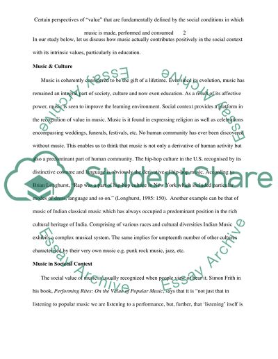 Music and Greatly Discourages Creativity