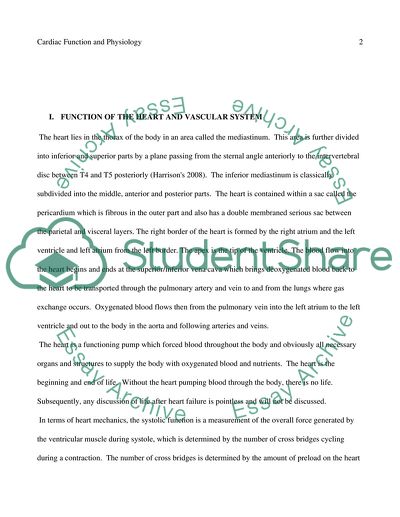 Cardiac Function And Physiology