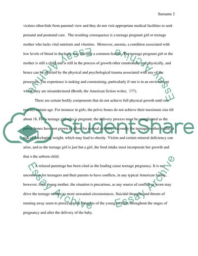 The Problem of Underage Motherhood