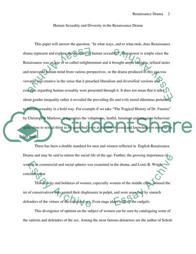 essay on english renaissance