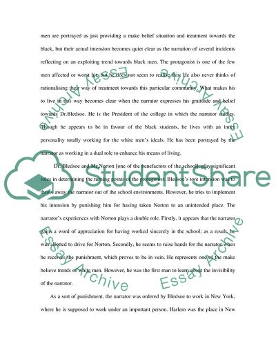 The Passage of a Black Man from the State of Innocence and Maturity