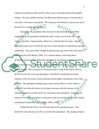 Predicted Human Demographic Changes as a Result of the Icecaps Melting