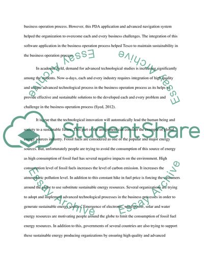 Technology and a Sustainable Future