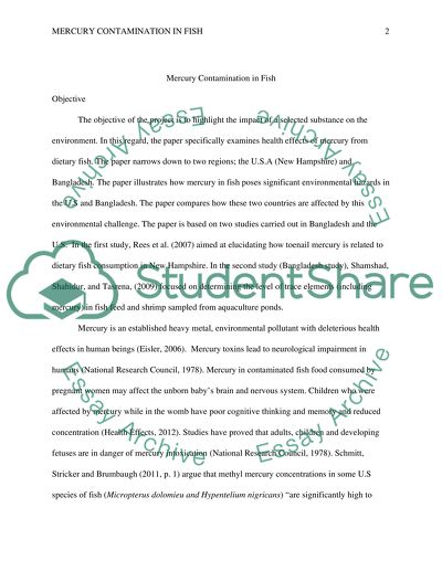 Mercury Contamination in Fish