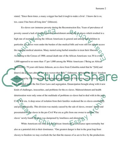 The Abolition of Slavery into the United States