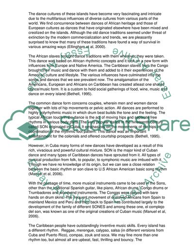 History of the Caribbean: Dance and Music