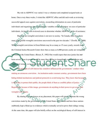 The Wrong Convictions Made by the Governments of the United States and Canada