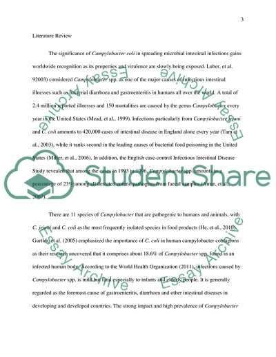 A Study of the Virulence of Campylobacter coli