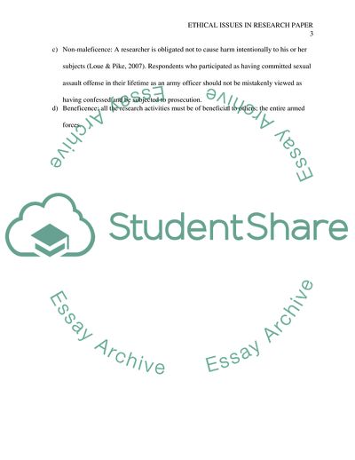 Research Paper And Ethics