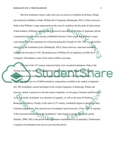 Romance of a Troubadour