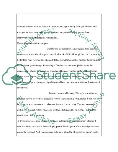 Qualitative and quantitative research styles of nursing research