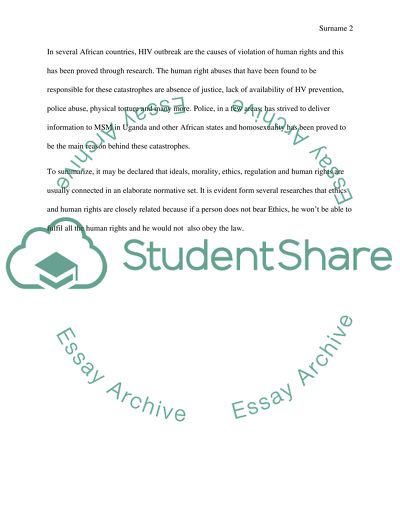 Ethics and Human Rights