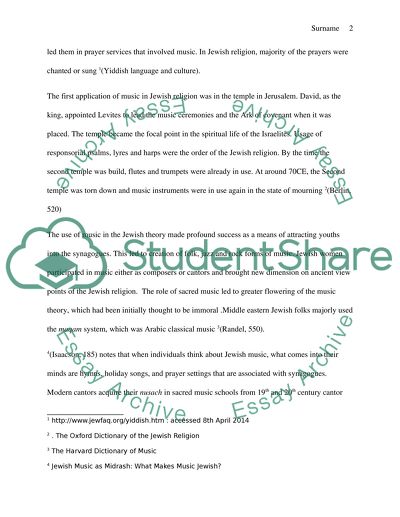 Connections in Middle Eastern Music and Religion