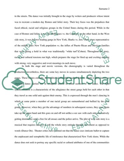 The Role of Dance in Representation and Contextualization of Culture