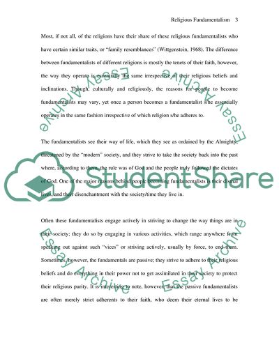 Social Psychology: Religious Fundamentalism