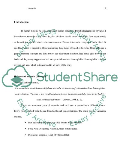 The Causes, Symptoms, and Treatment of Anaemia