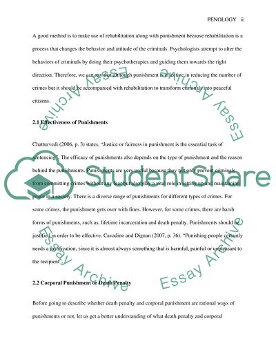 Crime and Punishment, Correctional System, Crime Prevention and Criminal Justice System