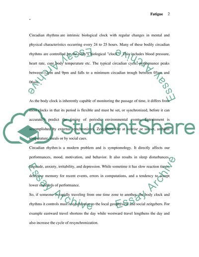 Sleep, napping and cyrcadian dysrhythmia in aviation