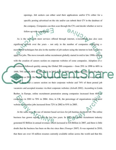 E-Recruitment: Trends, Advantages, and Drawbacks