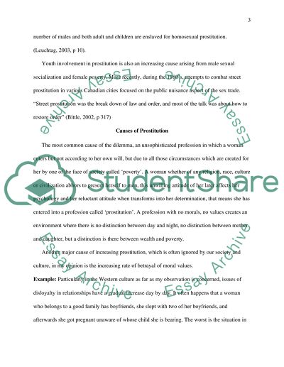 History of Prostitution in Canada and Beyond