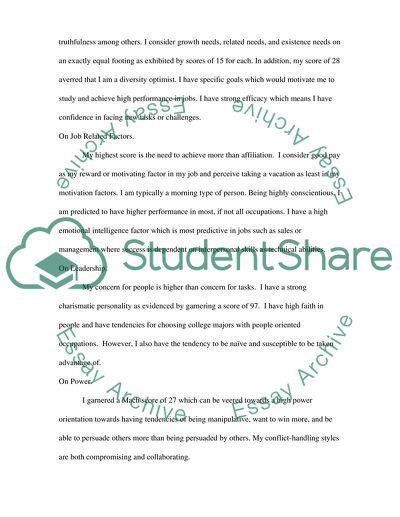 Self Assessment Project