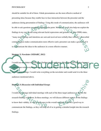 Referring to the following research plan see details