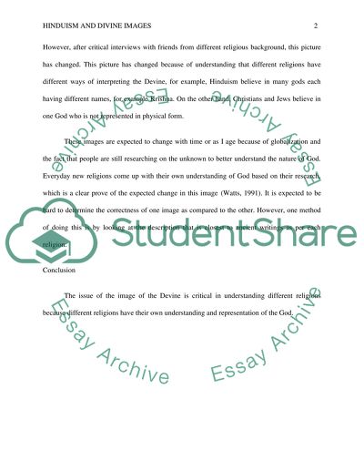 Hinduism and Divine Images