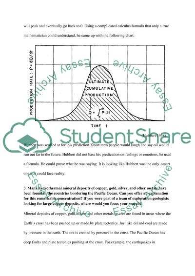 Geology Questions. Sustainable development and resource management