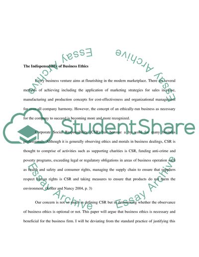 The Company Needs to Adopt Corporate Social Responsibility Practices