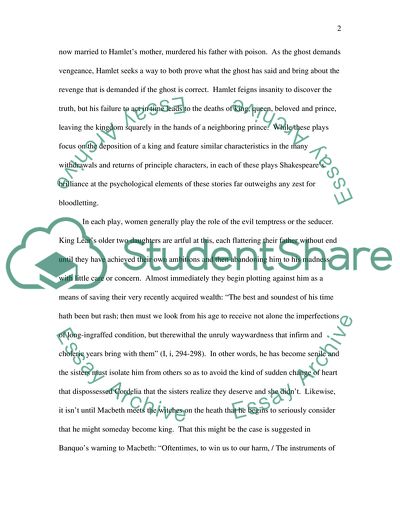 Shakespeares Tragedies: The Violence Comes Too Soon