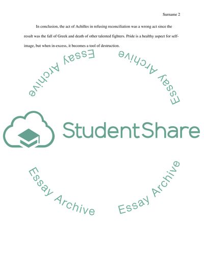 Achilles Rejection of Agamemnons Offer