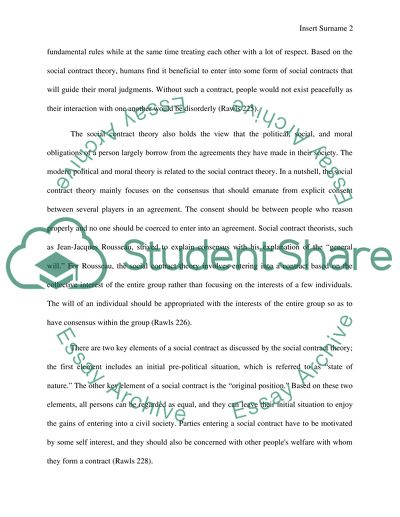 What Is the Social Contract Theory