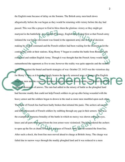 The Face of Battle Agincourt, 1415