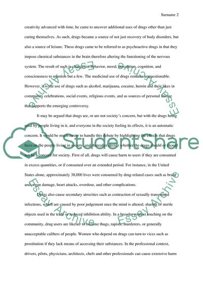 Societys Legitimate Interest in Regulating Drug Use