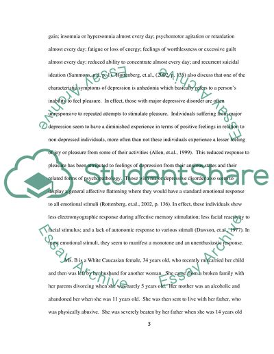 COMMUNITY PLACEMENT (Describe the chosen individuals background and history to date)