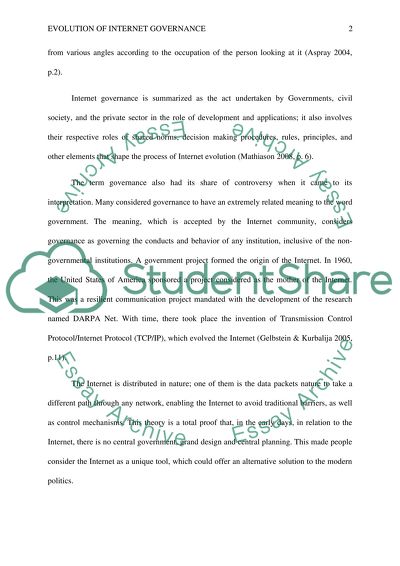 Informative Paper - Evolution of Internet Governance and Its Effect on Global Internet Users