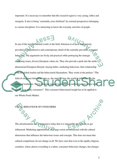 The Whole Foods Market