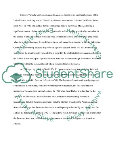 The Question of Loyalty by Mitsuye Yamada