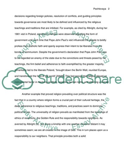 Spirituality in the Midst of Political Governance