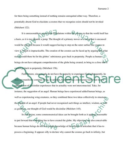 The Existence of God Presented by Anselm and Aquinas