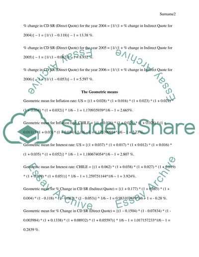 Interest Rates and Exchange Rate Changes in the US and Chile