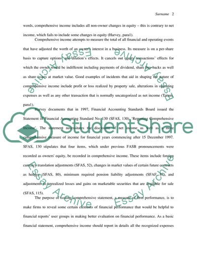 The Relevance of Comprehensive Income