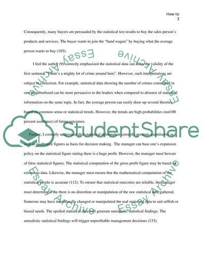 How to lie in Statistics